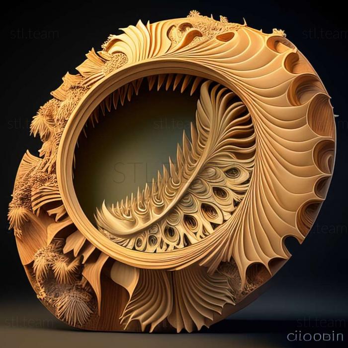 3D model Collinsium ciliosum (STL)